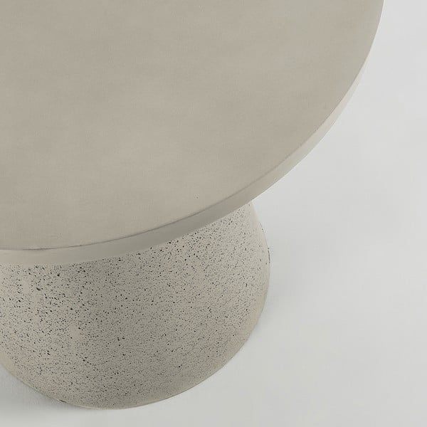 Sivý stolík La Forma Rhette, ⌀ 90 cm-image-1