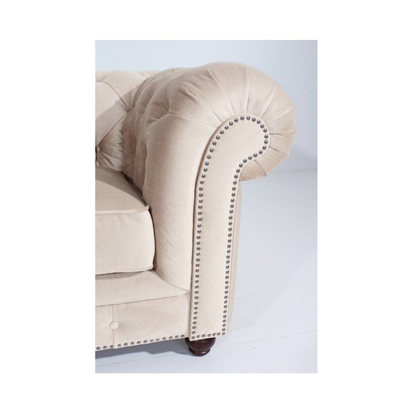 Krémové kreslo Max Winzer Orleans Velvet-image-3