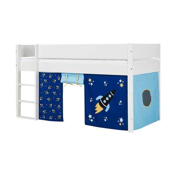 Biela detská poschodová posteľ s bezpečnostnými postrannými peľasťami Manis-h Argos, 90 x 200 cm-image-3