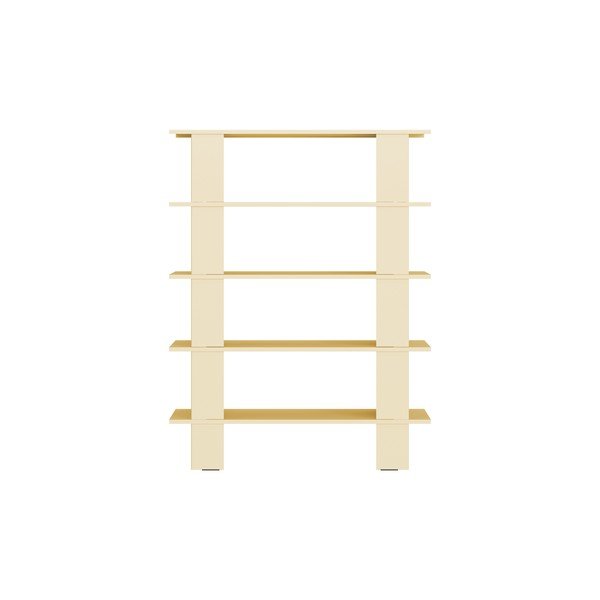 Žltá kovová knižnica 120x156x37 cm Hes – noo.ma-image-3