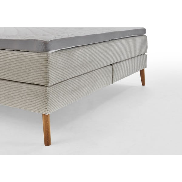 Béžová boxspring posteľ 160x200 cm Linea – Meise Möbel-image-1
