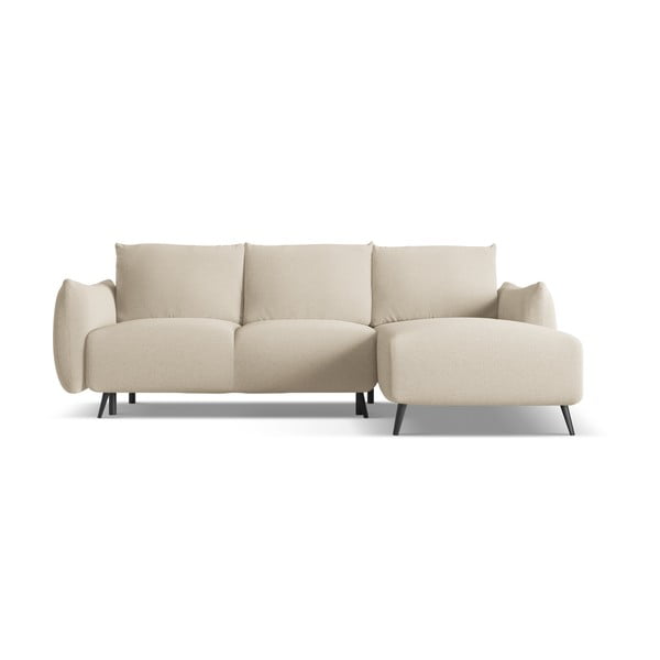 Béžová rohová pohovka (pravý roh) Malie – Makamii