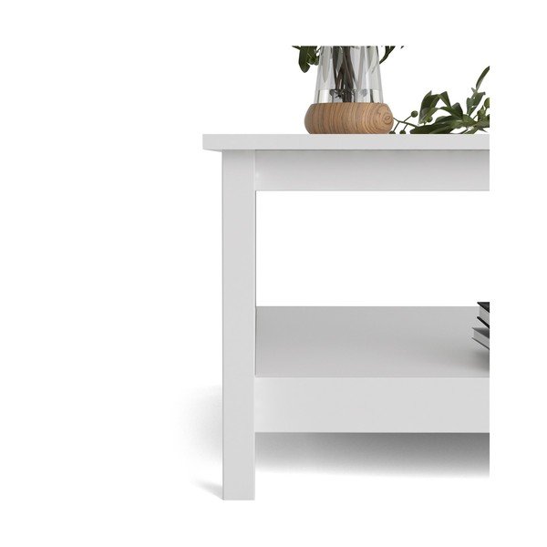 Biely konferenčný stolík 81x81 cm Madrid - Tvilum-image-3