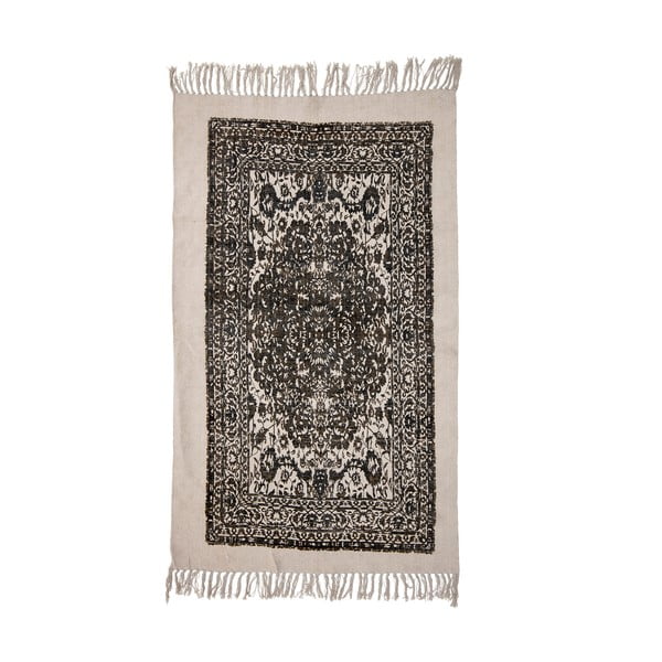 Béžovo-čierny koberec Bloomingville Luca, 90 x 150 cm