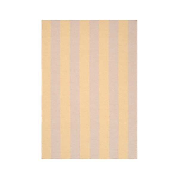 Žltý/béžový ručne tkaný behúň s prímesou vlny 80x200 cm Sissel – Jotex