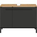 Tmavosivá skrinka pod umývadlo v dekore duba 80x59 cm Yonkers - Germania