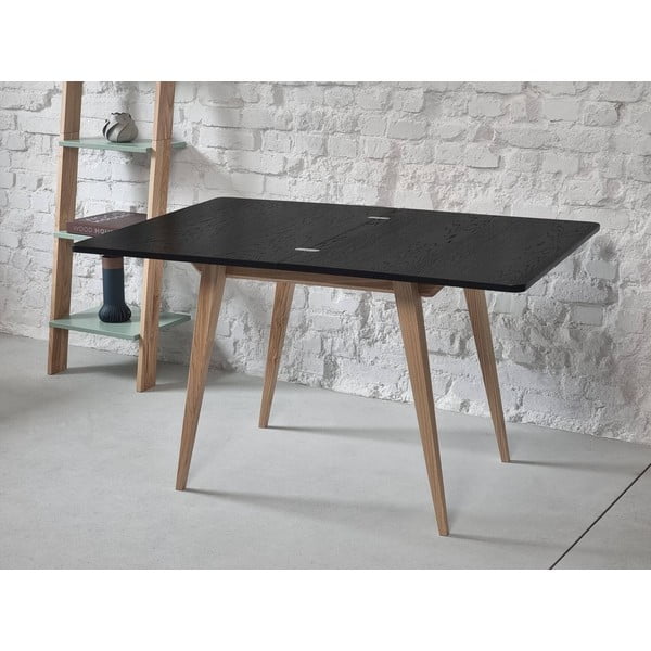 Rozkladací jedálenský stôl s doskou v dekore jaseňového dreva 65x90 cm Envelope – Ragaba-image-2