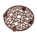 Kovový pojazdný podstavec pod kvetináč ø 34,5 cm Ornament – Esschert Design