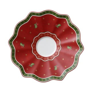 Červený porcelánový vianočný tanierik Toy's Delight Villeroy&Boch