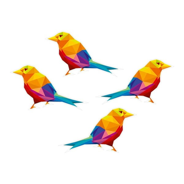 Nástenná samolepka s geometrickým prevedením Birds