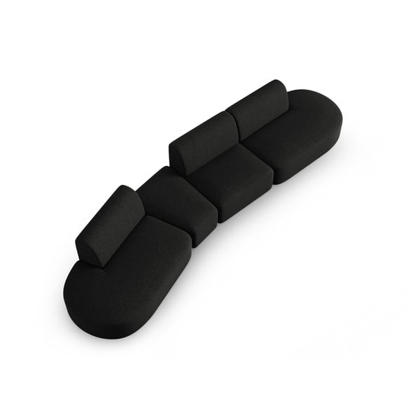 Čierna pohovka 412 cm Shane – Micadoni Home-image-2
