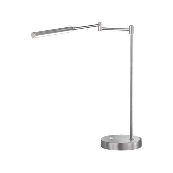 LED stolová lampa v striebornej farbe s kovovým tienidlom (výška  49 cm) Nami – Fischer & Honsel