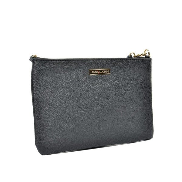 Čierna kožená kabelka Anna Luchini Maluno-image-1