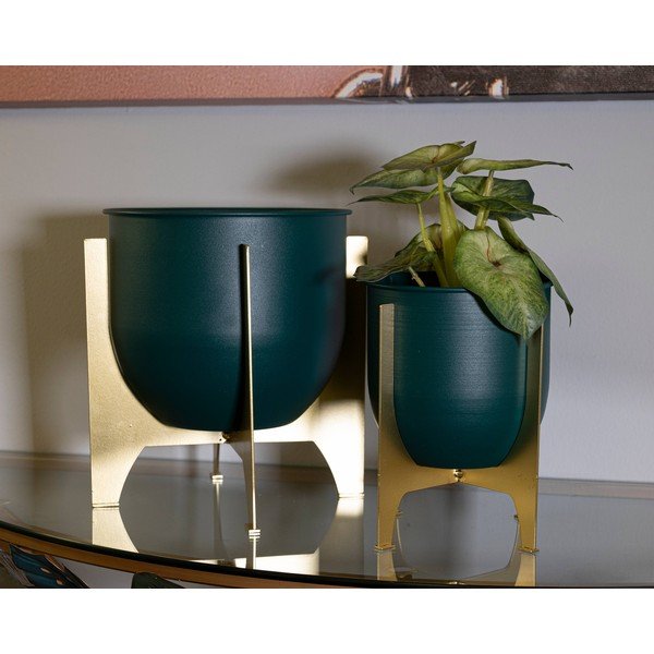 Kovové obaly na kvetináče v súprave 2 ks ø 24 cm Grent Shet – Mauro Ferretti-image-1