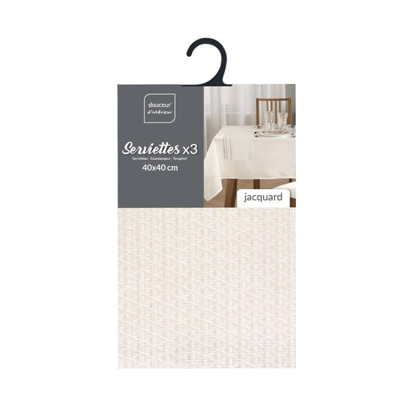 Obrúsky v súprave 3 ks 40x40 cm Stella – douceur d'intérieur-image-1