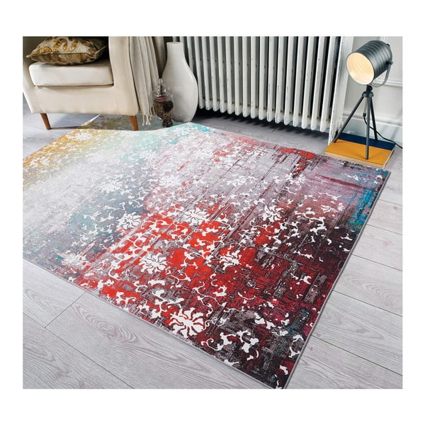 Koberec odolný voči škvrnám Floorita Paparazzi Multi, 80 × 150 cm