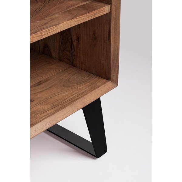 TV stolík z masívu akácie v prírodnej farbe 145x60x40 cm Isar – Bizzotto-image-4