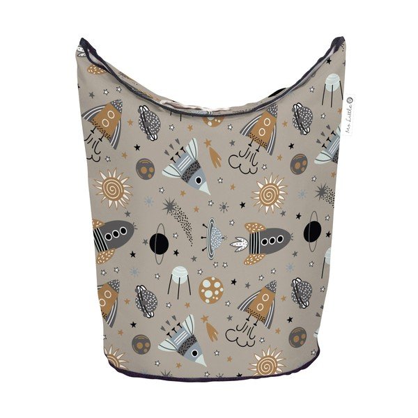 Béžový látkový detský úložný kôš Cosmos - Butter Kings-image-2