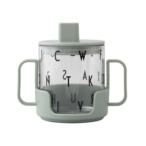 Zelený detský hrnček Design Letters Grow With Your Cup