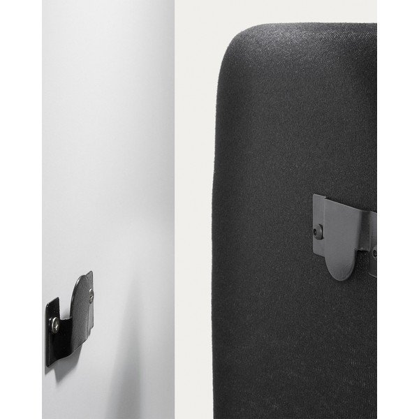 Ružové čalúnené čelo postele 108x76 cm Dyla – Kave Home-image-3