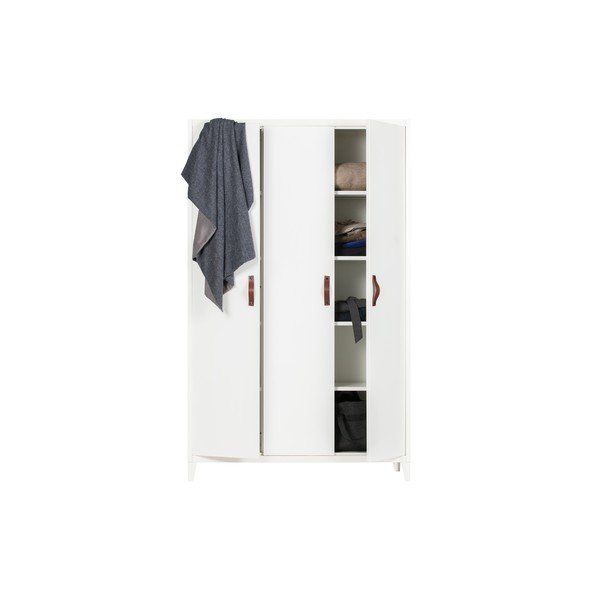 Biela šatníková skriňa WOOOD Brock, šírka 120 cm-image-3