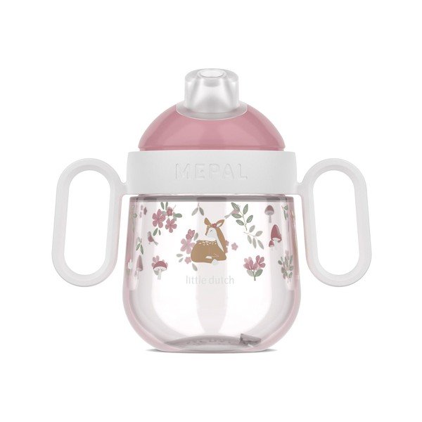 Svetloružový plastový detský hrnček 200 ml Fairy Garden by Little Dutch – Mepal-image-3