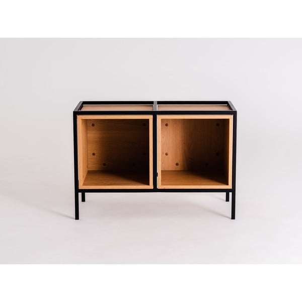 Čierna knižnica v dekore duba 88x60 cm Skap - CustomForm-image-4