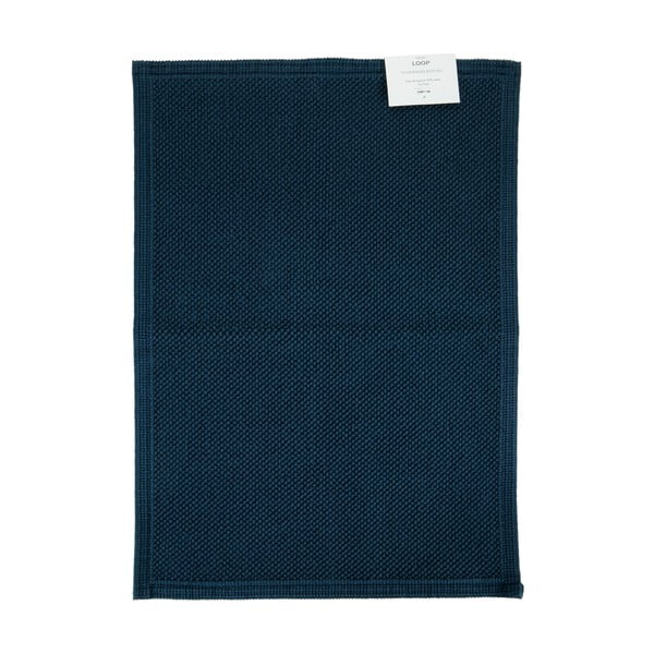 Modrá bavlnená kúpeľňová predložka Bahne & CO, 70 x 50 cm