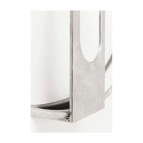 Nástenné hodiny v striebornej farbe Kare Design Clip, priemer 60 cm-image-4