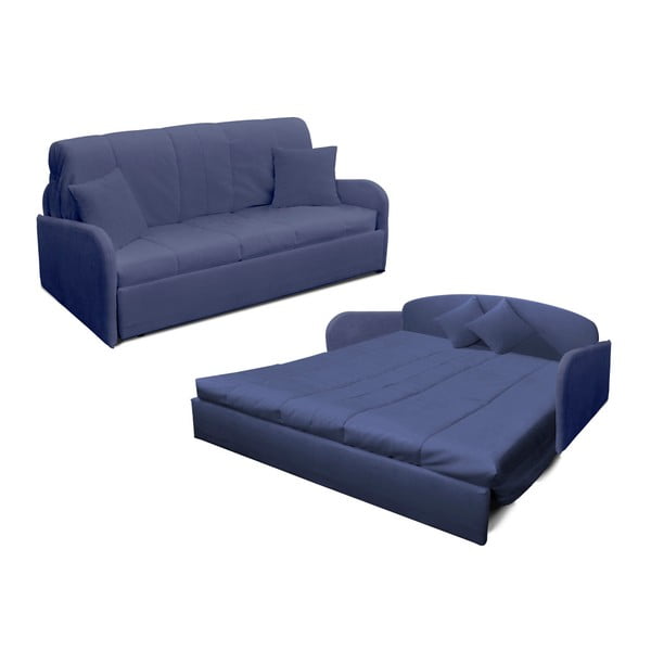 Modrosivá trojmiestna rozkladacia pohovka 13Casa Paul-image-1