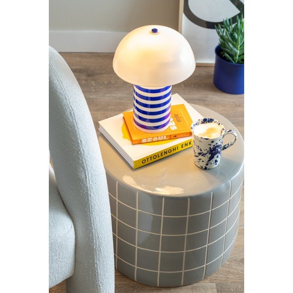 Keramický okrúhly odkladací stolík ø 42 cm Retro Tiles – Leitmotiv-image-1