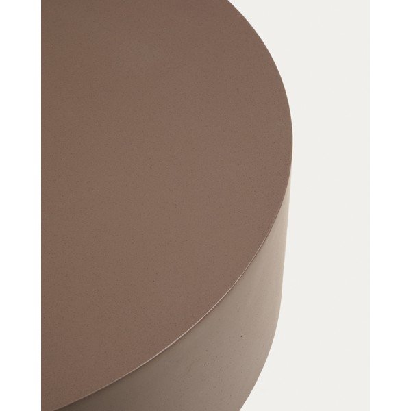 Betónový okrúhly Záhradný konferenčný stolík ø 60 cm Garbet – Kave Home-image-3