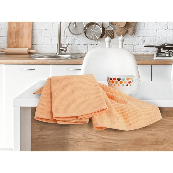 Bavlnené utierky v súprave 3 ks 40x60 cm Wafle – B.E.S.-image-2