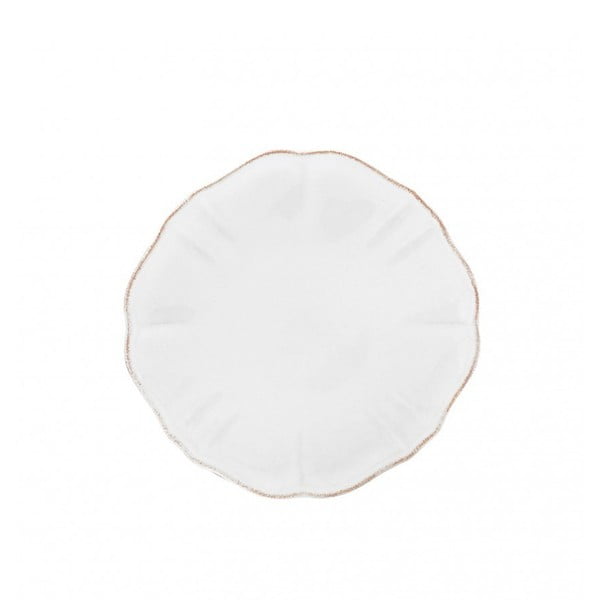 Biely dezertný tanier z kameniny Casafina Impressions, ⌀ 17 cm