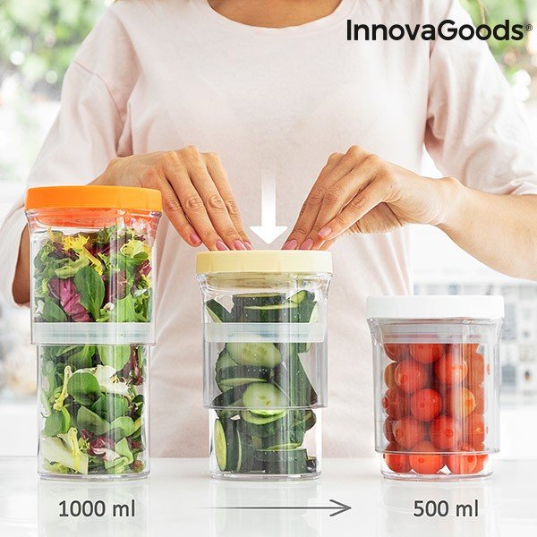 Nastaviteľné nádoby InnovaGoods, 3 kusy-image-2