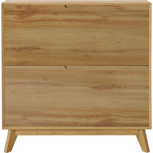 Výklopná skrinka na topánky v dekore duba v prírodnej farbe Ezra – Støraa-image-2