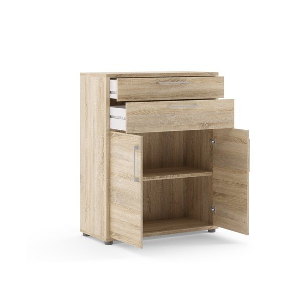 Komponent pre modulárny policový systém v dekore duba v prírodnej farbe 84x105 cm Prima – Tvilum-image-1