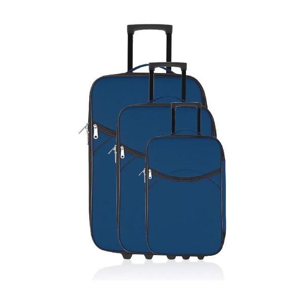 Set 3 cestovných kufrov Classic Blue