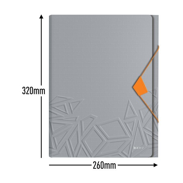 Sivá aktovka s priehradkami Leitz-image-3