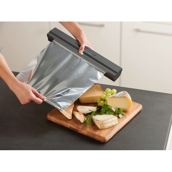 Sivý plastový držiak na fólie – Wenko-image-3