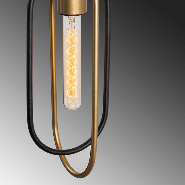 Nástenné svietidlo v čierno-zlatej farbe Cerco – Opviq lights-image-4