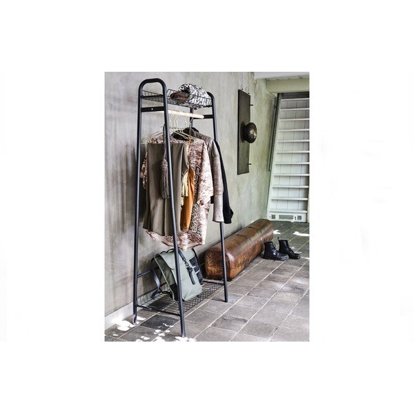 Čierny kovový stojan na oblečenie Jovi – WOOOD-image-4