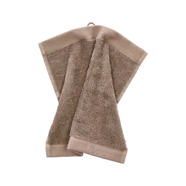Hnedý froté bavlnený uterák 30x30 cm Comfort – Södahl-image-2