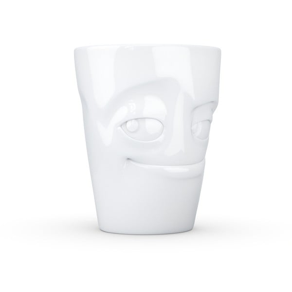 Biely šibalský porcelánový hrnček s uškom 58products-image-3