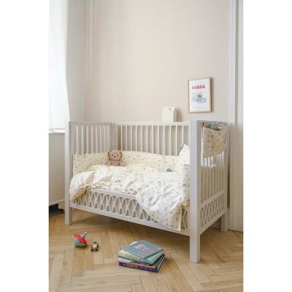 Svetložltá detská obliečka do postieľky z bio bavlny 100x140 cm Vintage Toys – Cam Cam Copenhagen-image-3