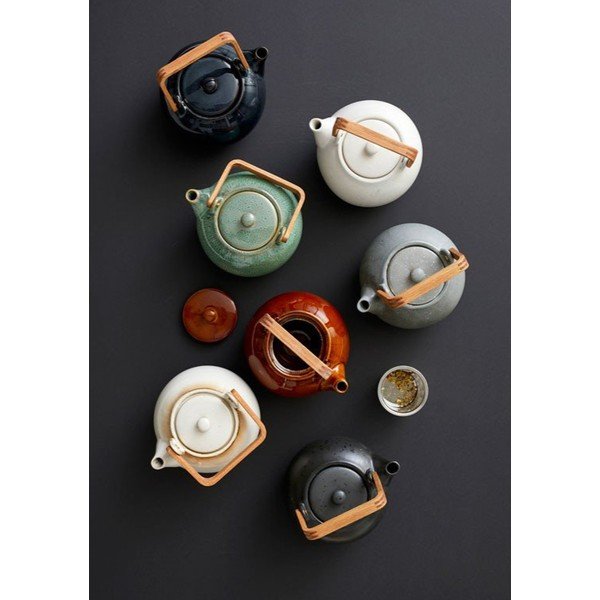 Tmavomodrá keramická kanvica na čaj so sitkom 1,2 l Gastro Blue – Bitz-image-1