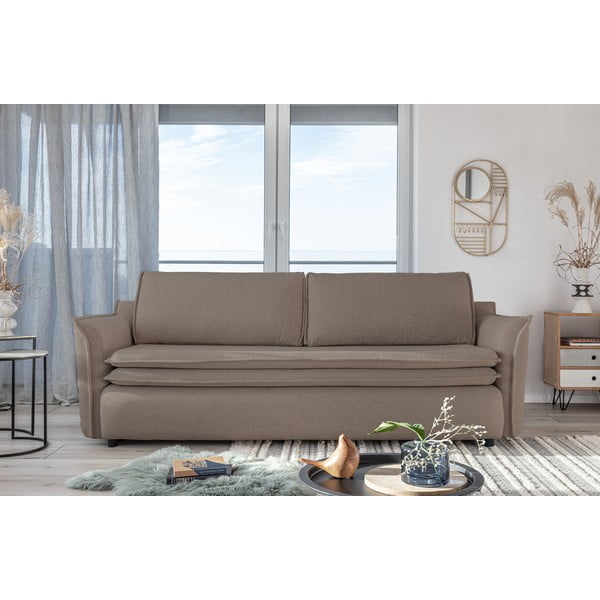 Hnedá rozkladacia pohovka Miuform Charming Charlie-image-1