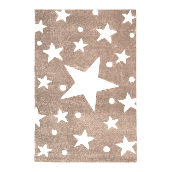 Béžový detský koberec Happy Rugs Star Constellation, 120 x 180 cm