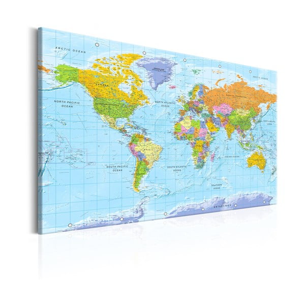 Nástenka s mapou sveta Bimago Orbis Terrarum 90 × 60 cm-image-2