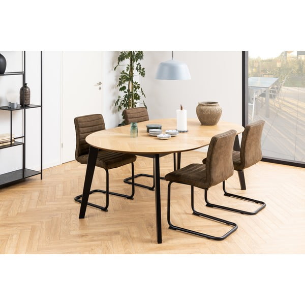 Hnedá jedálenská stolička Actona Zola-image-1